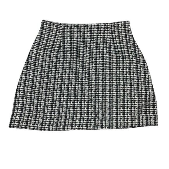 BABATON Aritzia Bryn Tweed Mini Skirt Sz 4 Black Espace - Picture 7 of 8
